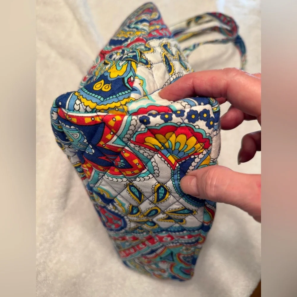 NWOT Vera Bradley $150 Retail Retired Marina Paisley Tote Laptop Bag - Picture 4 of 7